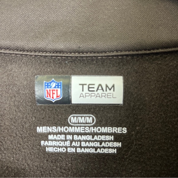 NFL Cleveland Browns Light Weight Track Jacket Brown Zip Front  Sz M - Picture 9 of 10